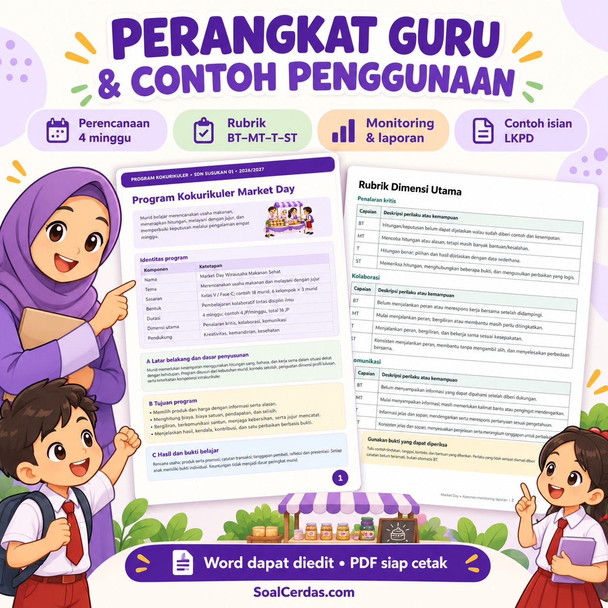 Pratinjau Paket Kokurikuler Market Day Kelas 5 – Wirausaha Makanan Sehat 5