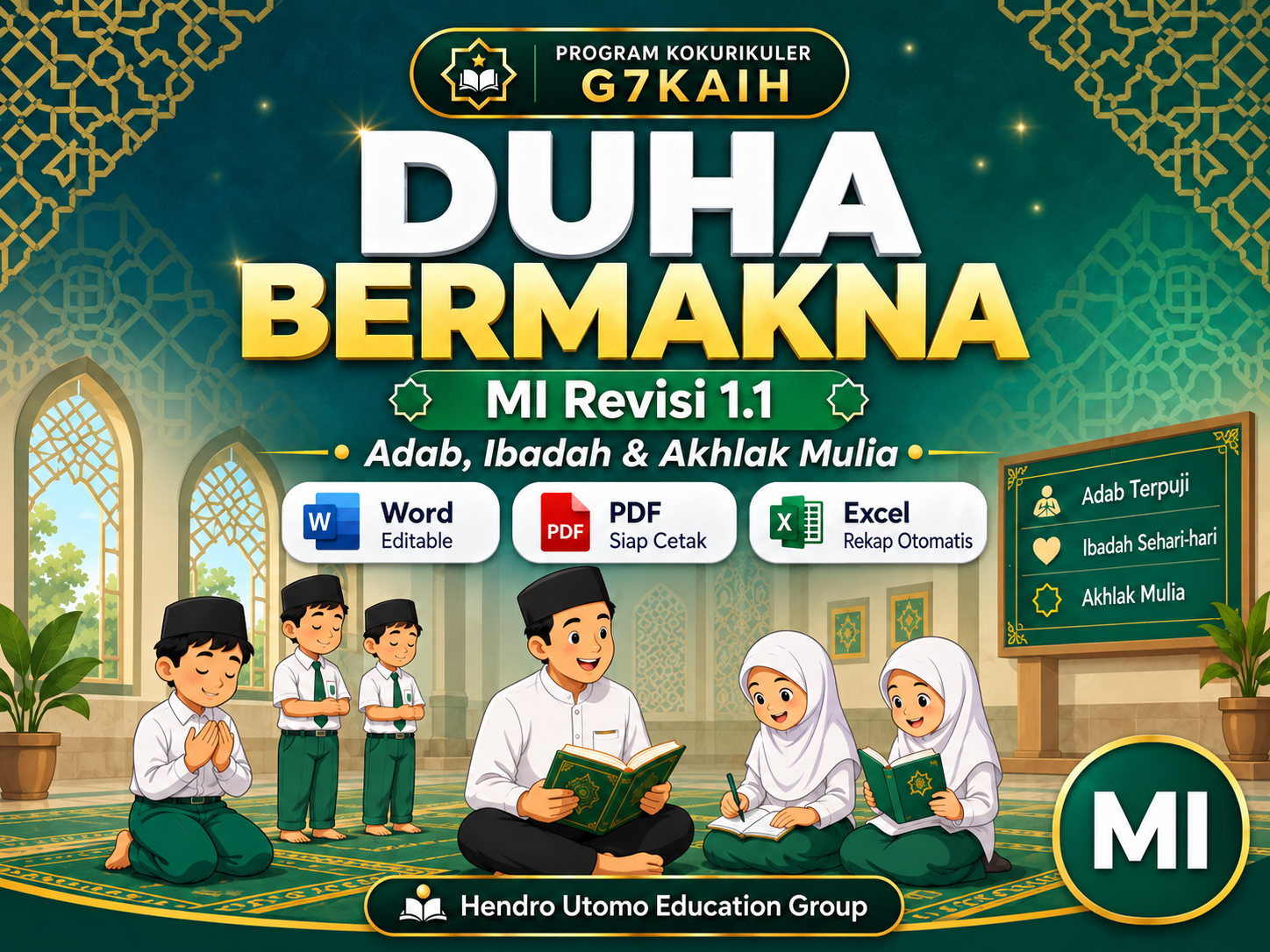 Cover Duha Bermakna MI — Program Kokurikuler G7KAIH 4 Minggu