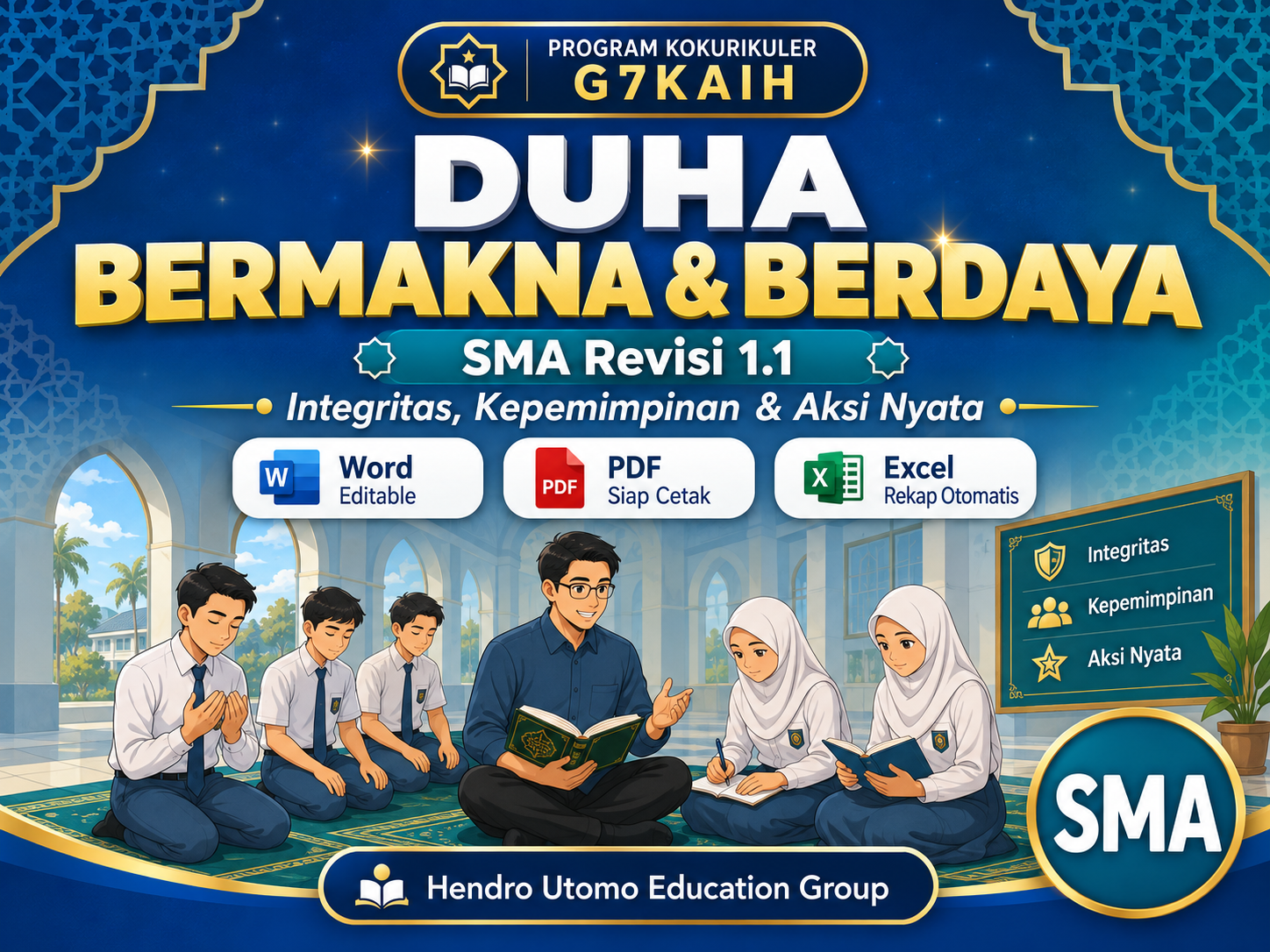 Cover Duha Bermakna & Berdaya SMA — Program Kokurikuler G7KAIH 4 Minggu