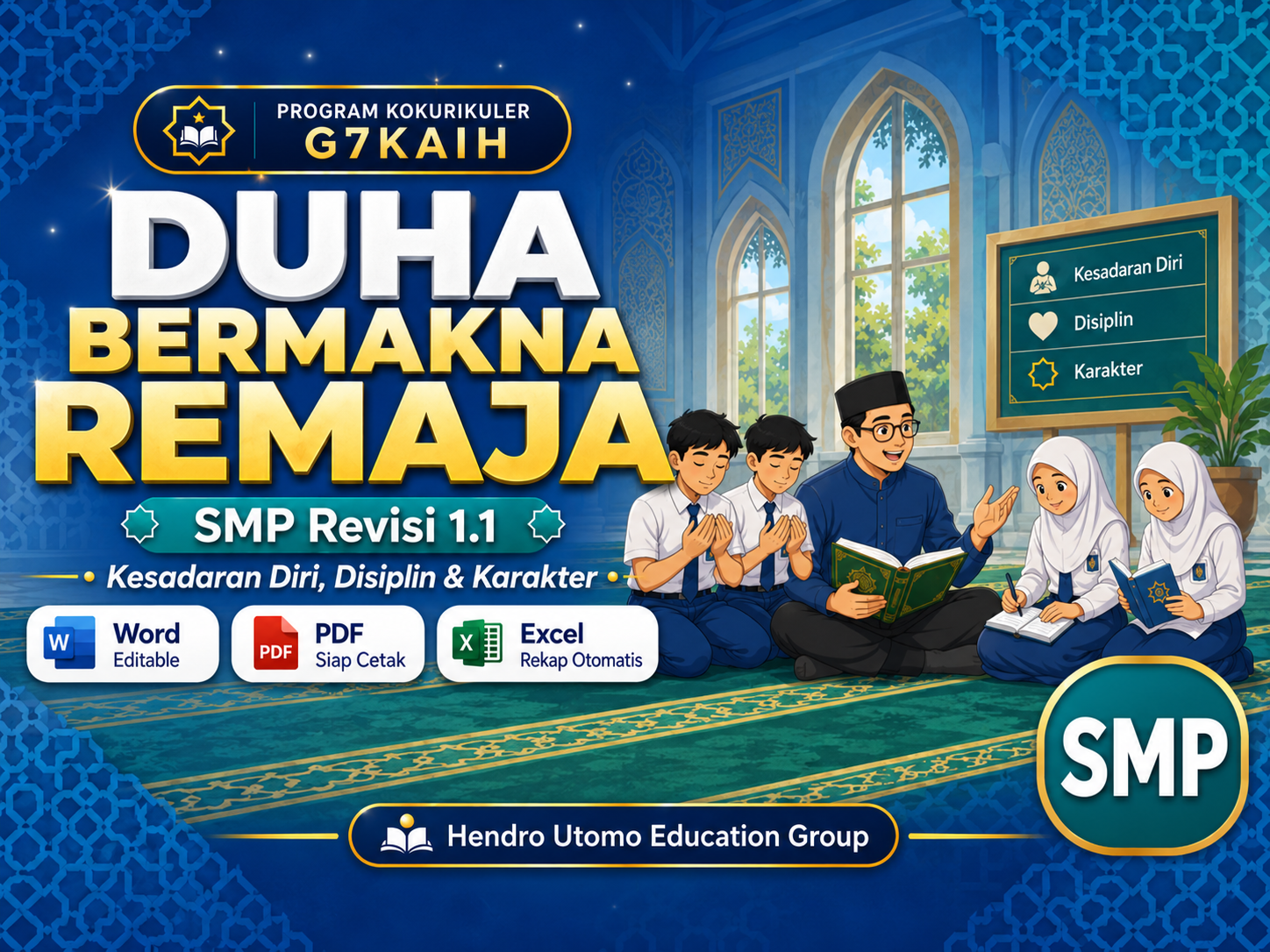 Cover Duha Bermakna Remaja SMP — Program Kokurikuler G7KAIH 4 Minggu
